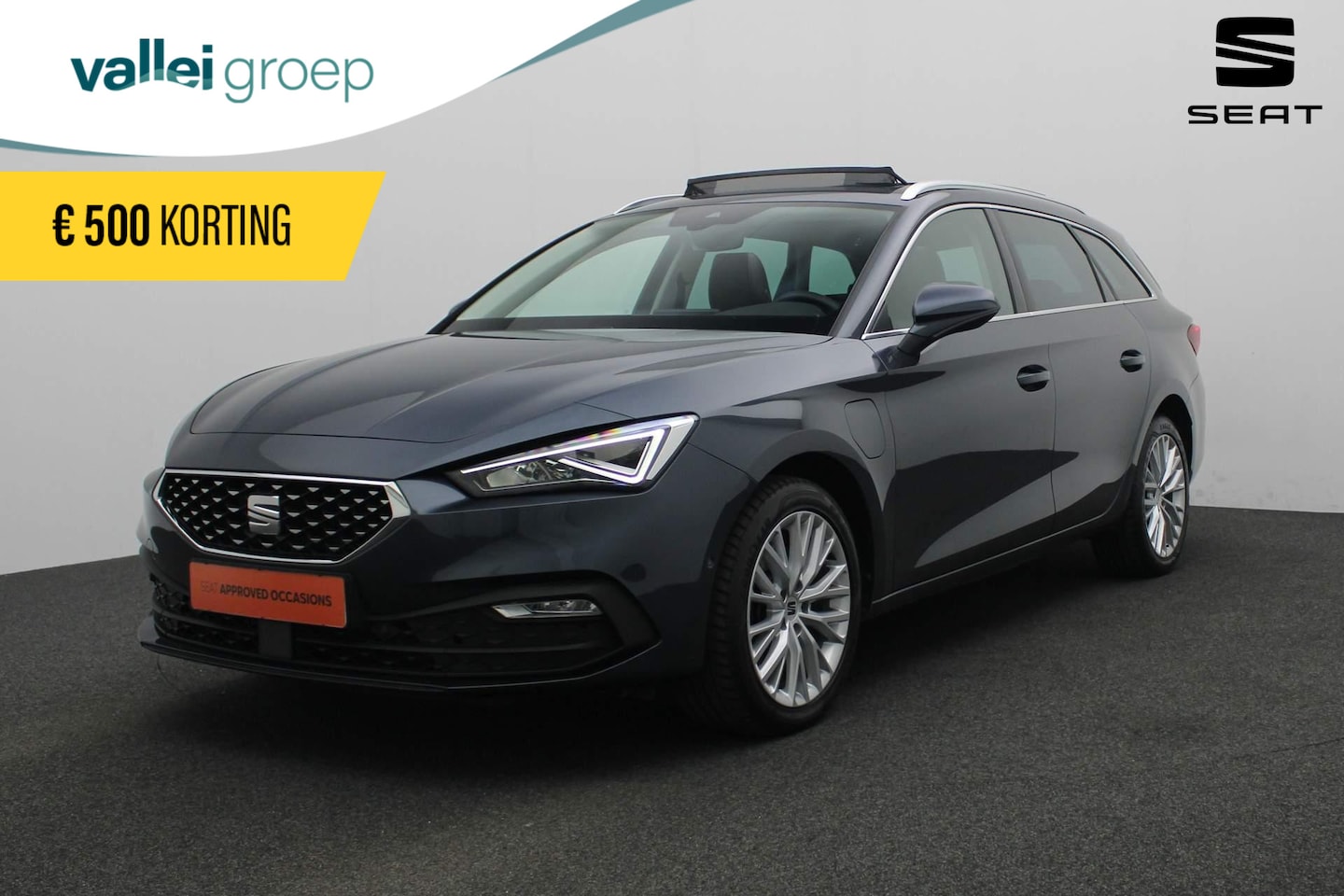 Seat Leon Sportstourer - 1.4 TSI 204PK DSG eHybrid PHEV Xcellence | Pano | Adaptief onderstel | Leder/stof | Stuur- - AutoWereld.nl