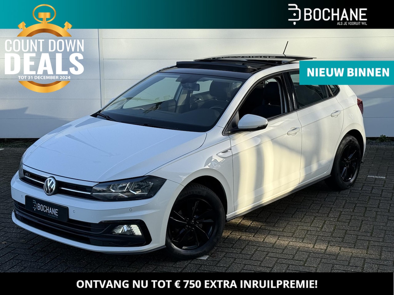 Volkswagen Polo - 1.0 TSI Black Edition | Open Dak | Automaat | 1x R-Line | Virtual Cockpit | NL Auto - AutoWereld.nl