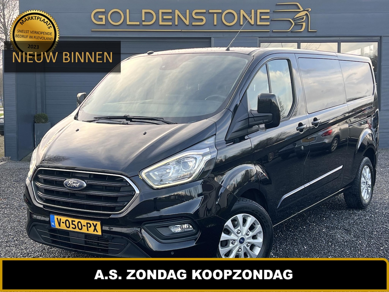 Ford Transit Custom - 300 2.0 TDCI L2H1 Limited DC Dubbele Cabine,Navi,Camera,Cruise,Trekhaak,PDC V+A,Stoelverwa - AutoWereld.nl