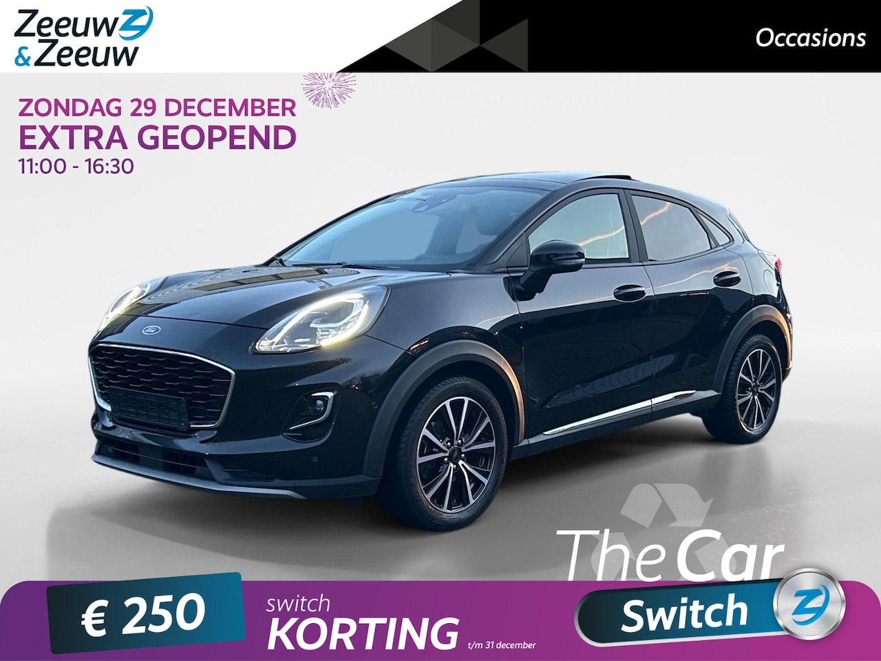 Ford Puma - 1.0 EcoBoost Hybrid Titanium X 125pk automaat | Dealeronderhouden | Stoel- stuur en voorru - AutoWereld.nl