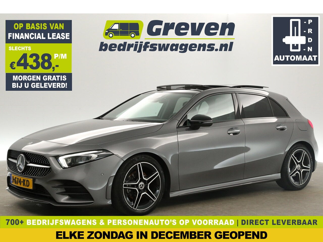 Mercedes-Benz A-klasse - 180 AMG Automaat Pano Sfeerverl. Camera Clima Cruise LED Navi PDC Memory-Seat 18"LMV - AutoWereld.nl