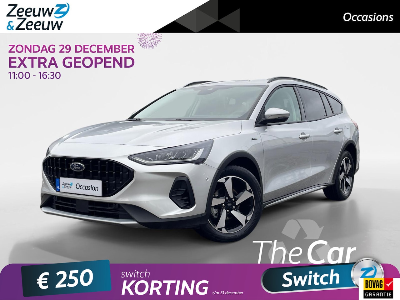 Ford Focus Wagon - 1.0 EcoBoost Hybrid Active Automaat | Adaptieve Cruise Control | Dodehoek Detectie | Achte - AutoWereld.nl