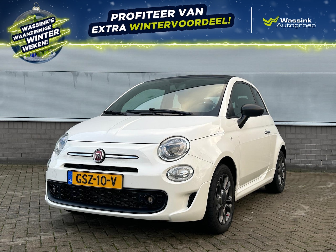 Fiat 500 C - 1.0 70pk Hybrid Sport | Cabrio | Sportstuur | Half-Lederen Bekleding | Cruise Control | - AutoWereld.nl