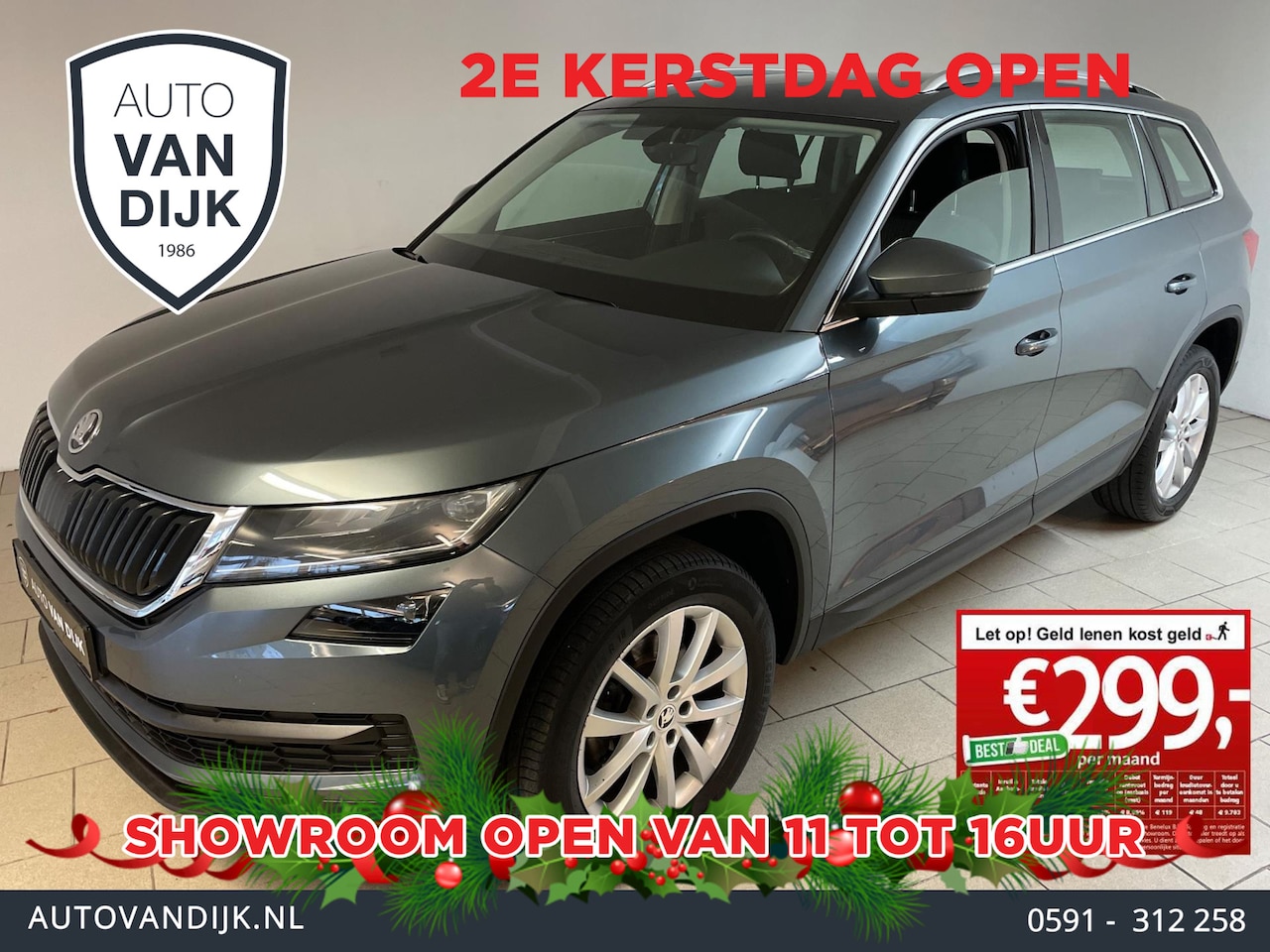 Skoda Kodiaq - 1.5 TSI Style AUTOMAAT AIRCO NAVI CRUISE STOELVERW ELEK RAMEN CENT VERG VEEL RUIMTE NIEUWS - AutoWereld.nl