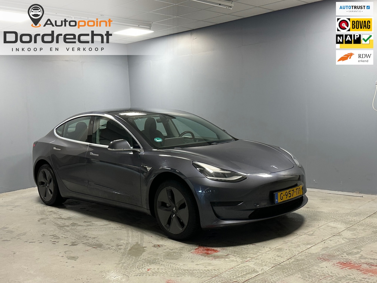 Tesla Model 3 - Standard RWD Plus 60 kWh AUTOPILOT PANO LEER 1 EIG - AutoWereld.nl