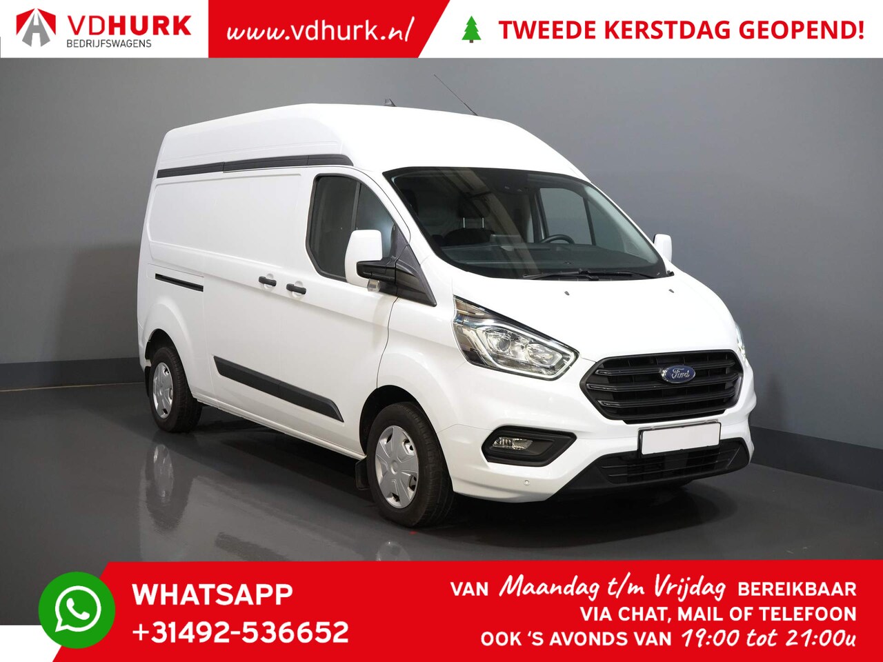 Ford Transit Custom - 300 2.0 TDCI 130 pk L2H2 Trend Adapt.Cruise/ Navi/ Carplay/ PDC/ Airco - AutoWereld.nl