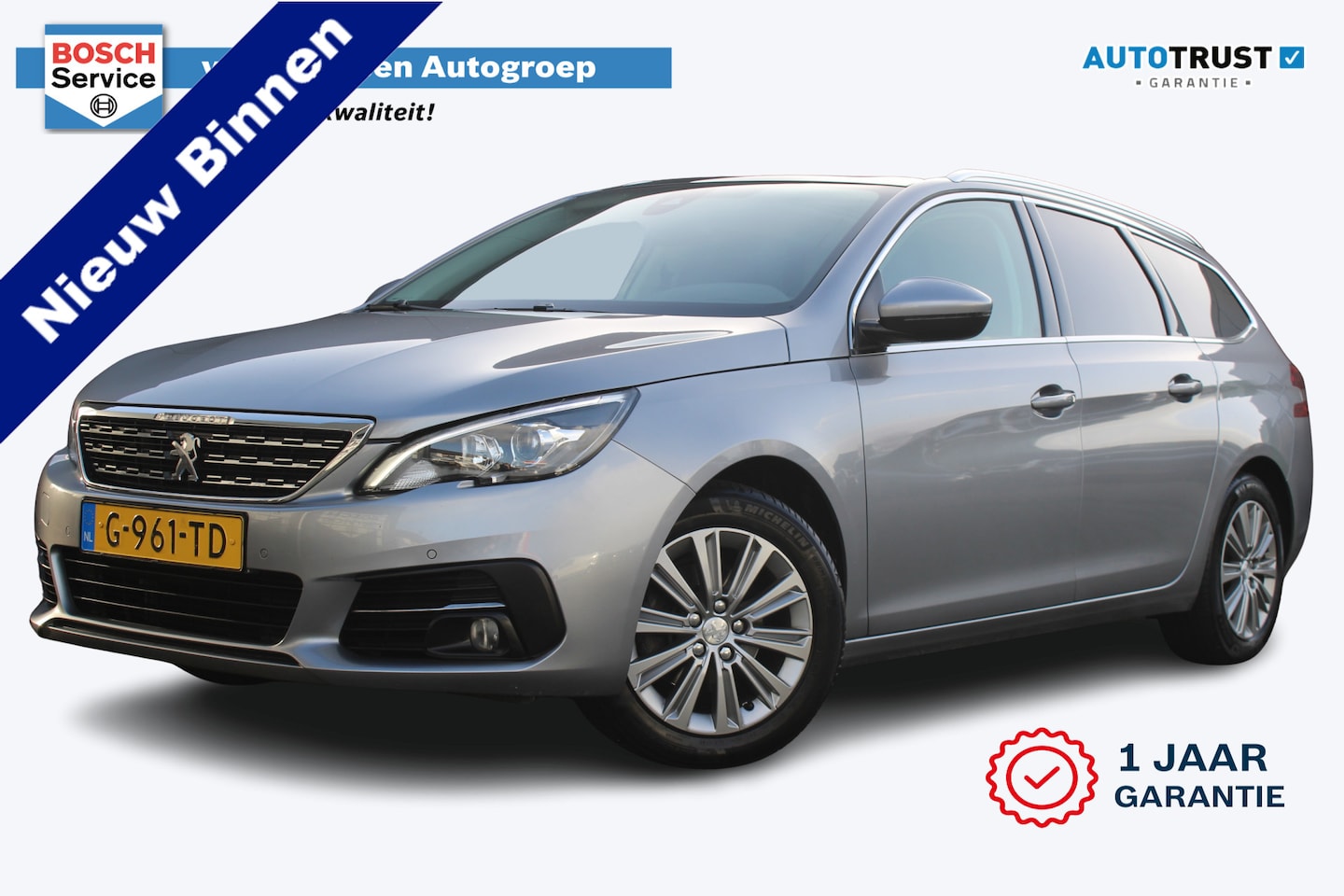 Peugeot 308 SW - 1.2 PureTech Allure | incl. 12 maanden garantie | Trekhaak | Panoramadak | Parkeersensoren - AutoWereld.nl