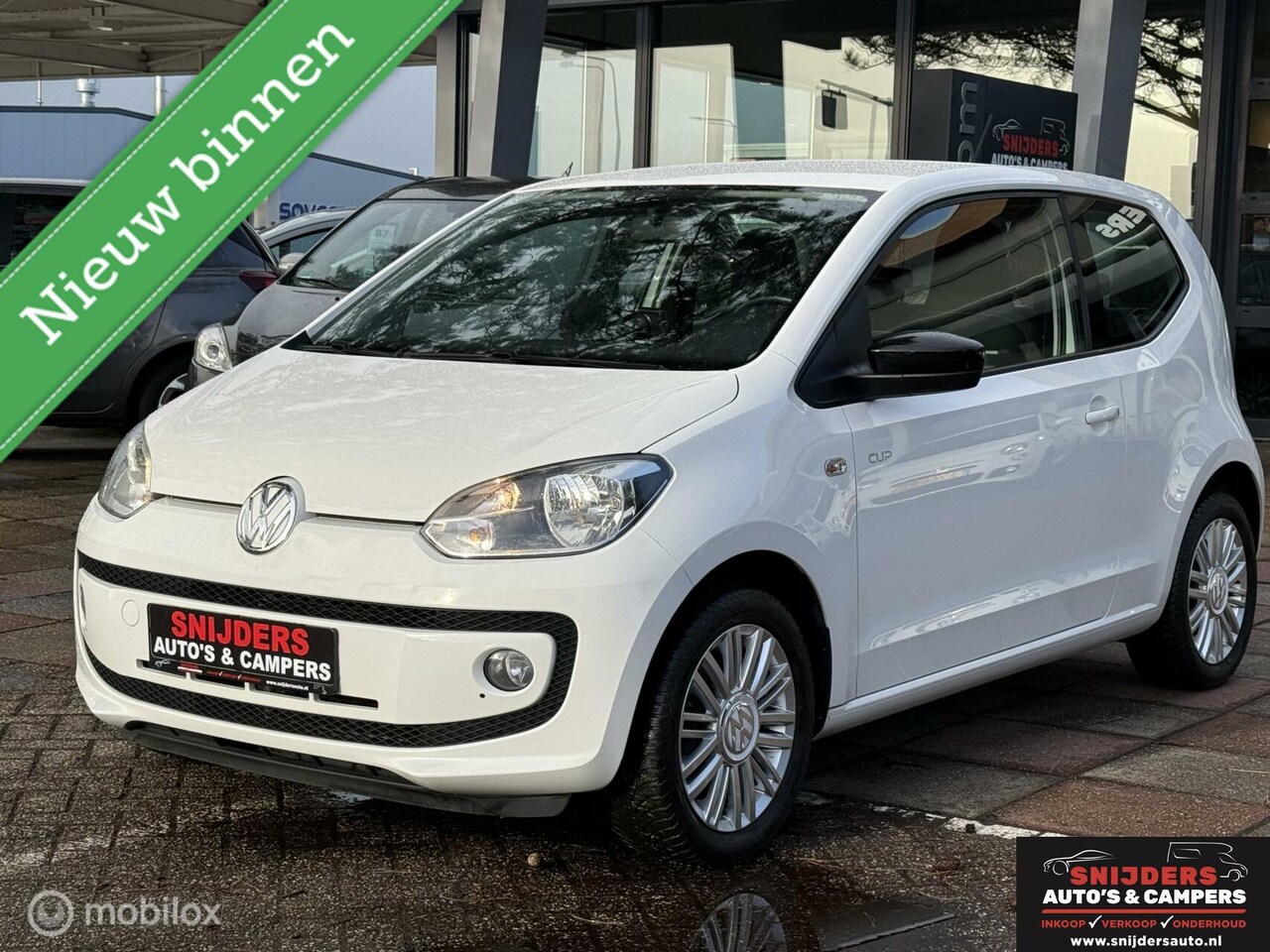 Volkswagen Up! - 1.0 cheer up! 1.0 Cheer Up!,stoelverwarming,Navi, garantie - AutoWereld.nl