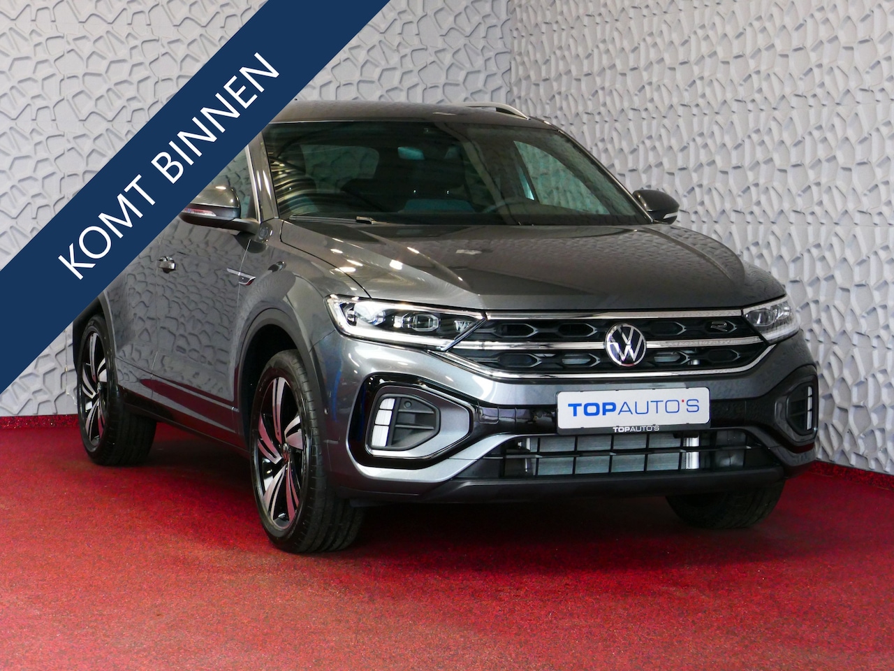 Volkswagen T-Roc - 1.5 TSI 150PK R-LINE EVO IQ LIGHT ALCANTARA ELEK.KLEP CARPLAY STOEL/STUUR VERW. 18"LMV VIR - AutoWereld.nl