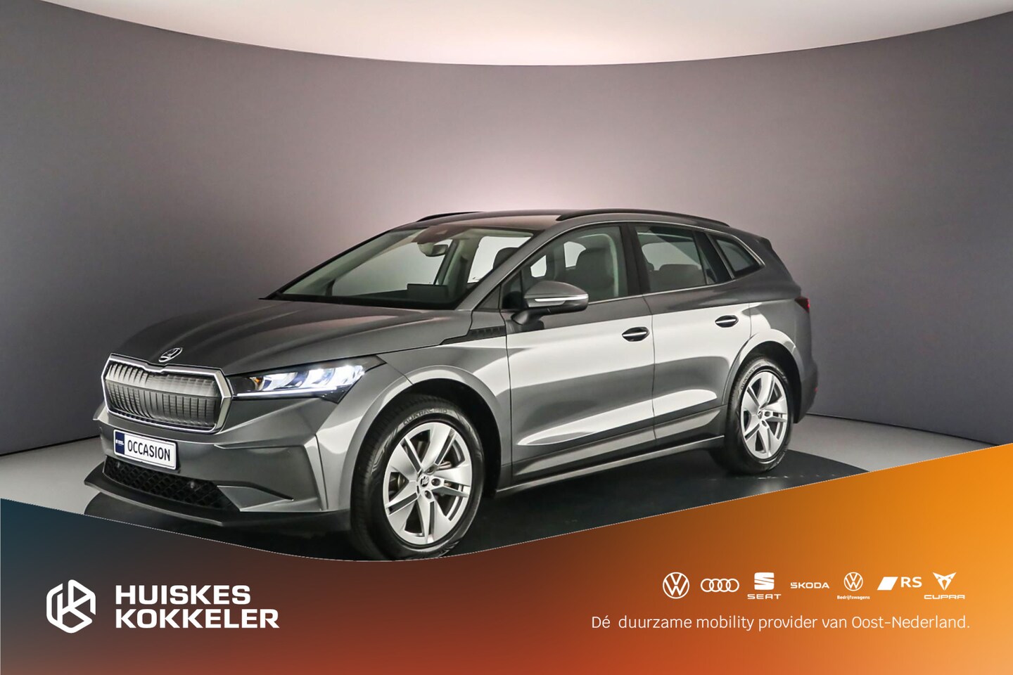 Skoda Enyaq iV - 60 180pk Automaat Trekhaak, Adaptive cruise control, LED verlichting, Airco, DAB, App conn - AutoWereld.nl