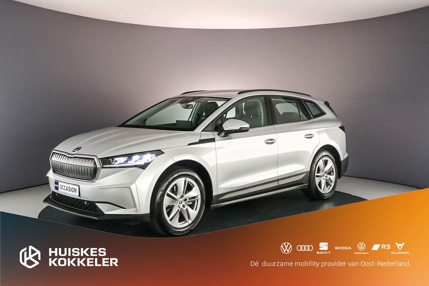 Skoda Enyaq iV - 60 180pk Automaat Trekhaak, Adaptive cruise control, Navigatie, Airco, DAB, LED verlichtin - AutoWereld.nl