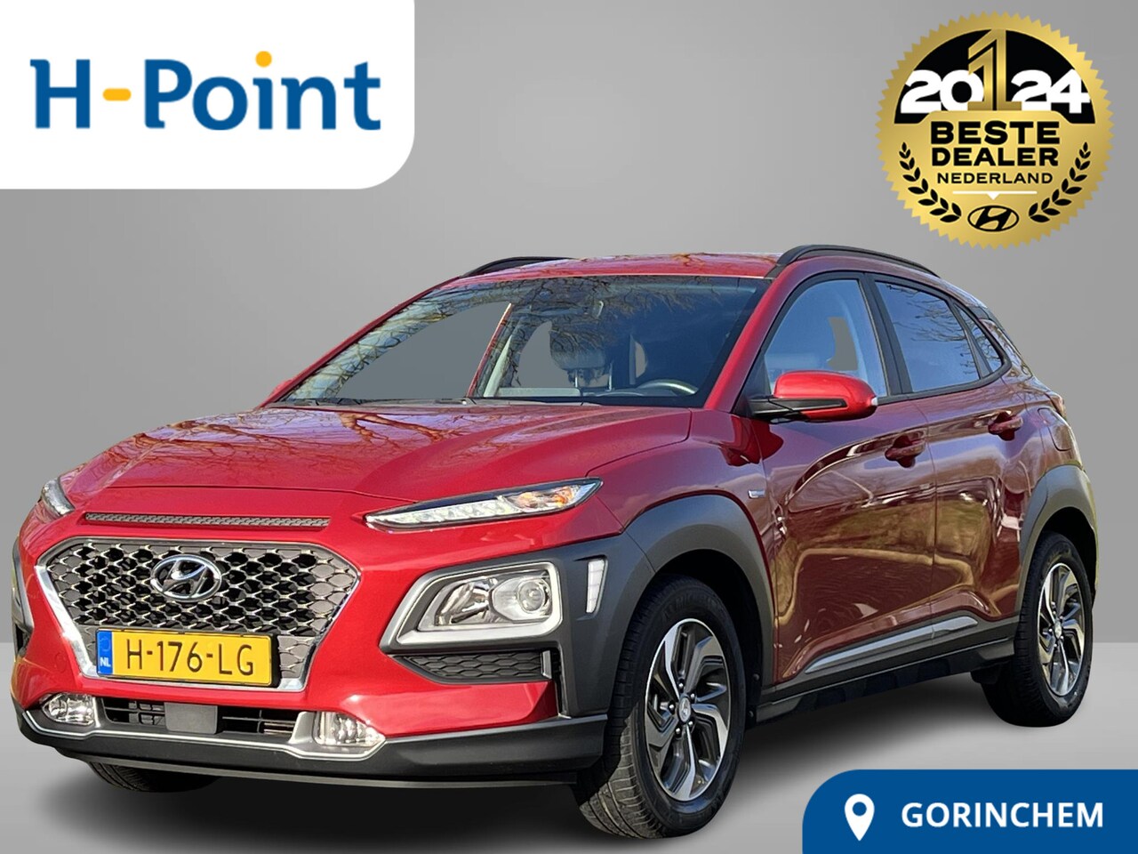 Hyundai Kona - 1.6 GDI HEV Fashion | Adaptieve cruisecontrol | Head up display | Ingebouwde navigatiesyst - AutoWereld.nl