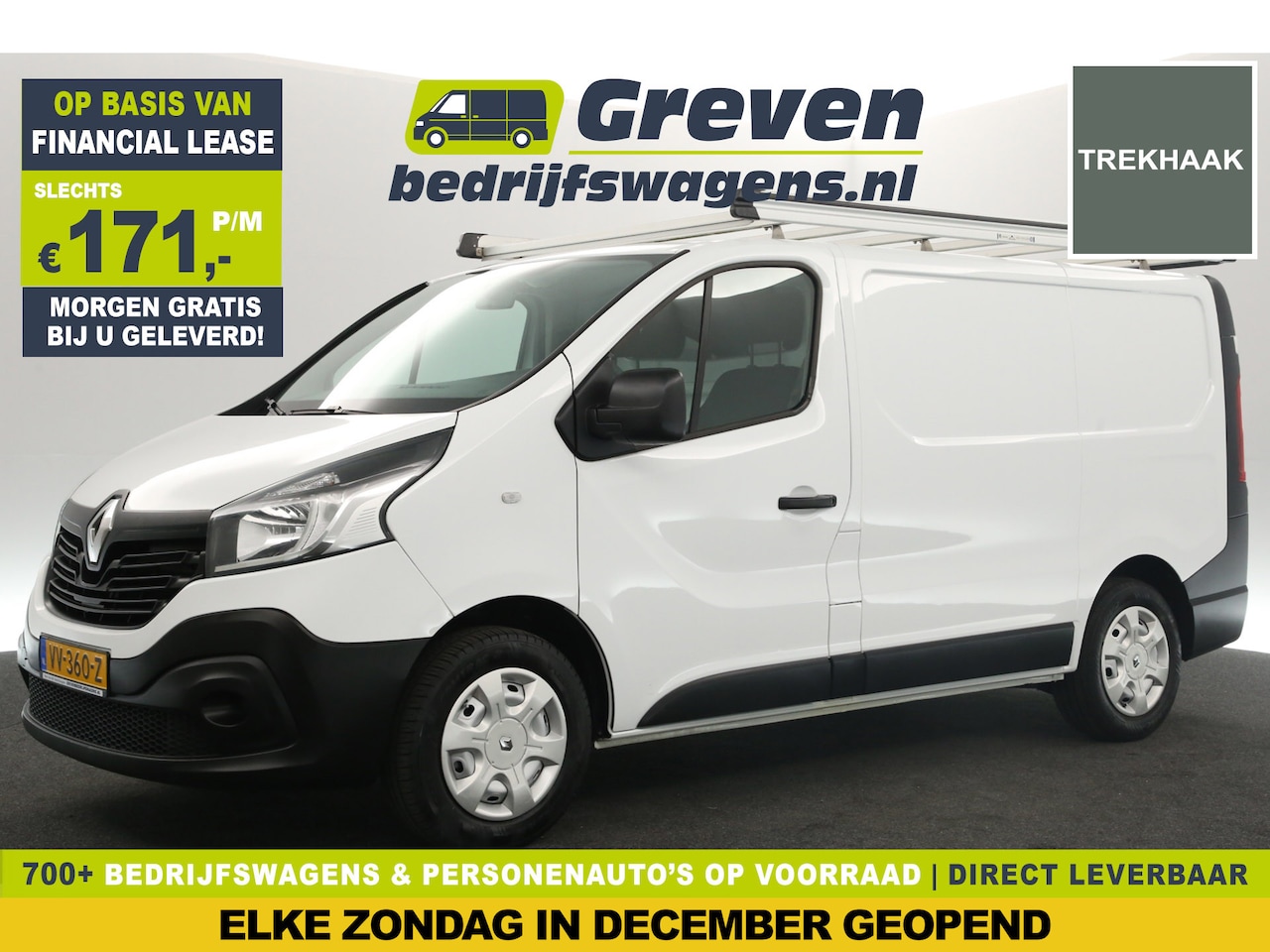 Renault Trafic - 1.6 dCi T29 L1H1 Airco Cruise Navi PDC Imperiaal LED Elektrpakket Trekhaak - AutoWereld.nl