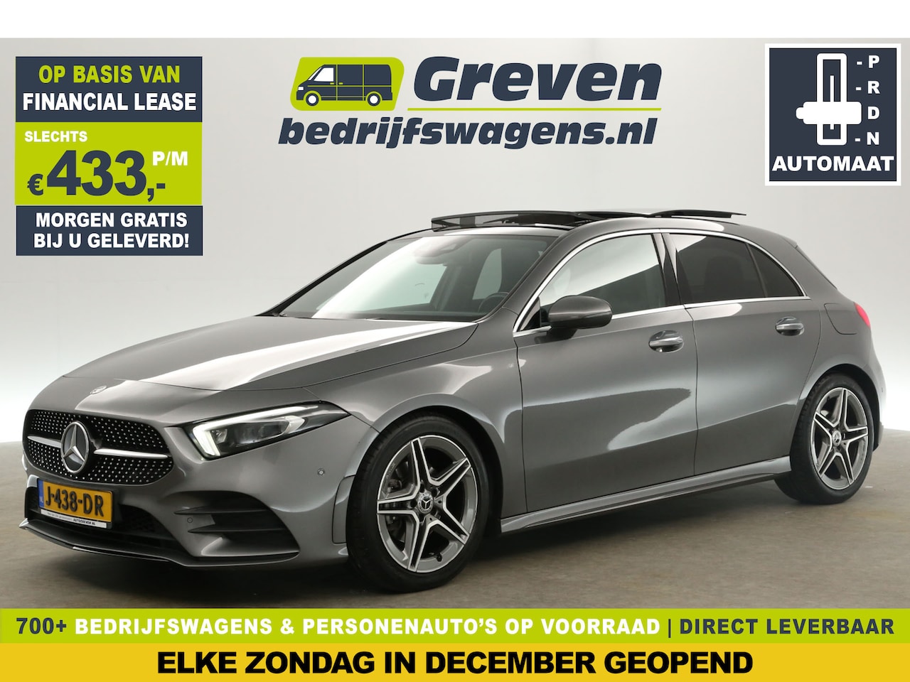 Mercedes-Benz A-klasse - 180 AMG Automaat Pano Sfeerverl. Camera Clima Virtual LED Cruise Navi Memory-Seats PDC 18' - AutoWereld.nl