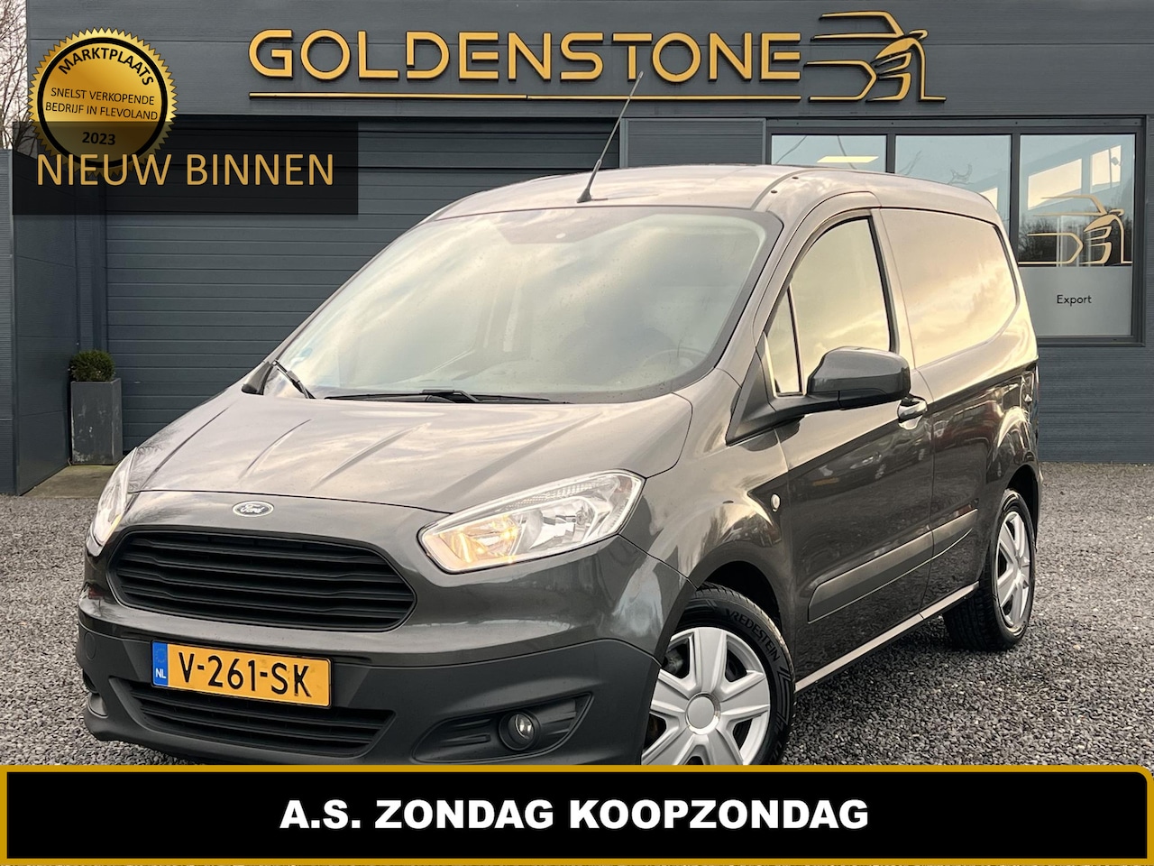 Ford Transit Courier - 1.5 TDCI Trend 1e Eigenaar,Navi,Airco,Cruise,Elektr. Ramen,N.A.P,APK tot 09-2025 - AutoWereld.nl