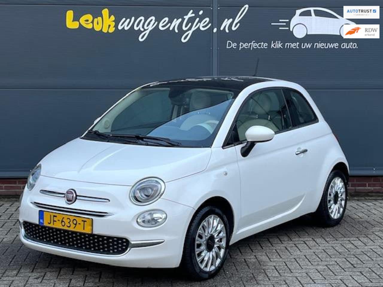 Fiat 500 - 1.2 Lounge *navi *aut. airco *p-sensor *NL auto - AutoWereld.nl