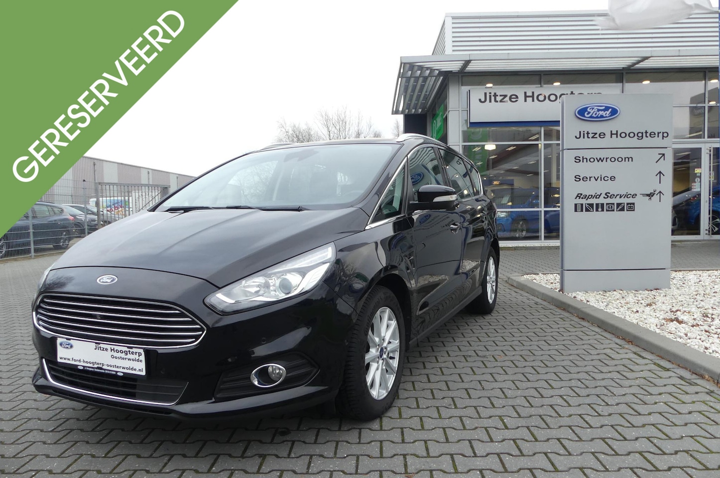 Ford S-Max - 1.5 Titanium 7p. 150PK.7 PERSOONS.NAVI.CAMERA.WINTERPACK.CRUISE.PANTHER BLACK.100715KM. - AutoWereld.nl