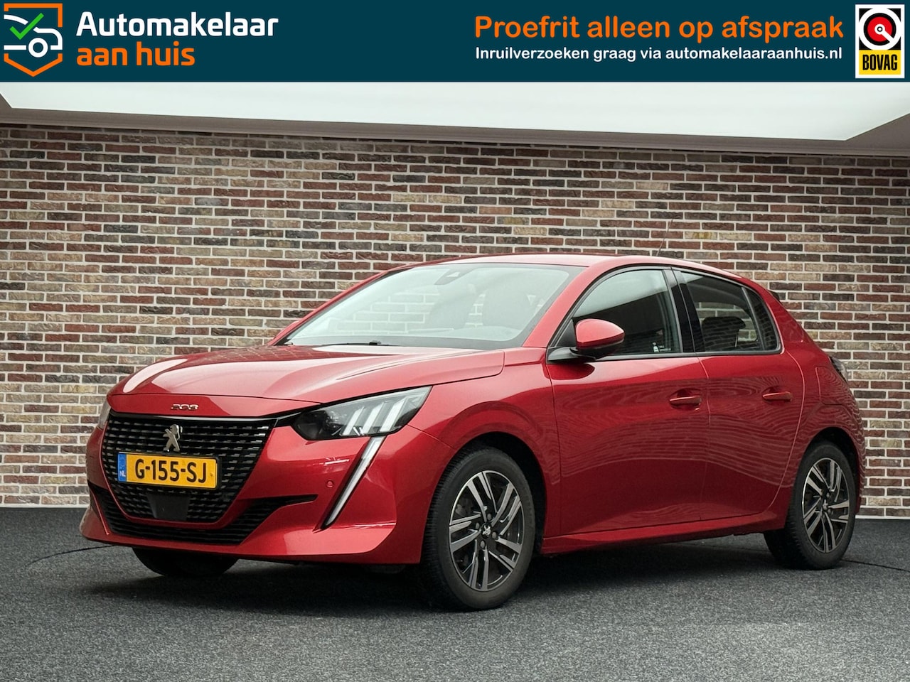 Peugeot 208 - 1.2 101PK Allure LED CAMERA CARPLAY ROUGE ELIXER - AutoWereld.nl