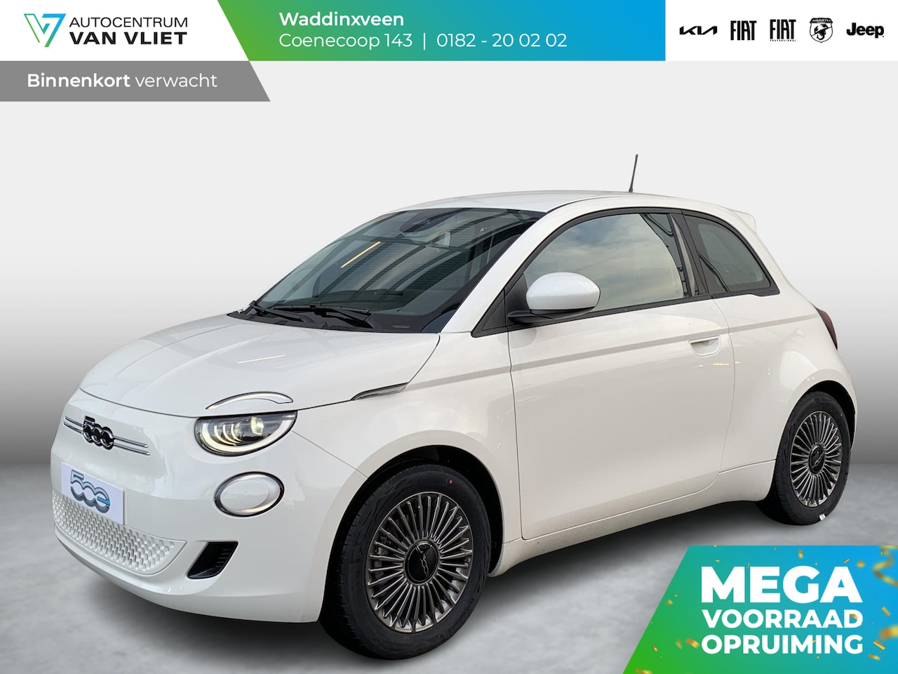 Fiat 500e - Business Launch Edition 42 kWh | BTW Auto | Clima | Cruise | 16" | Apple Carplay - AutoWereld.nl