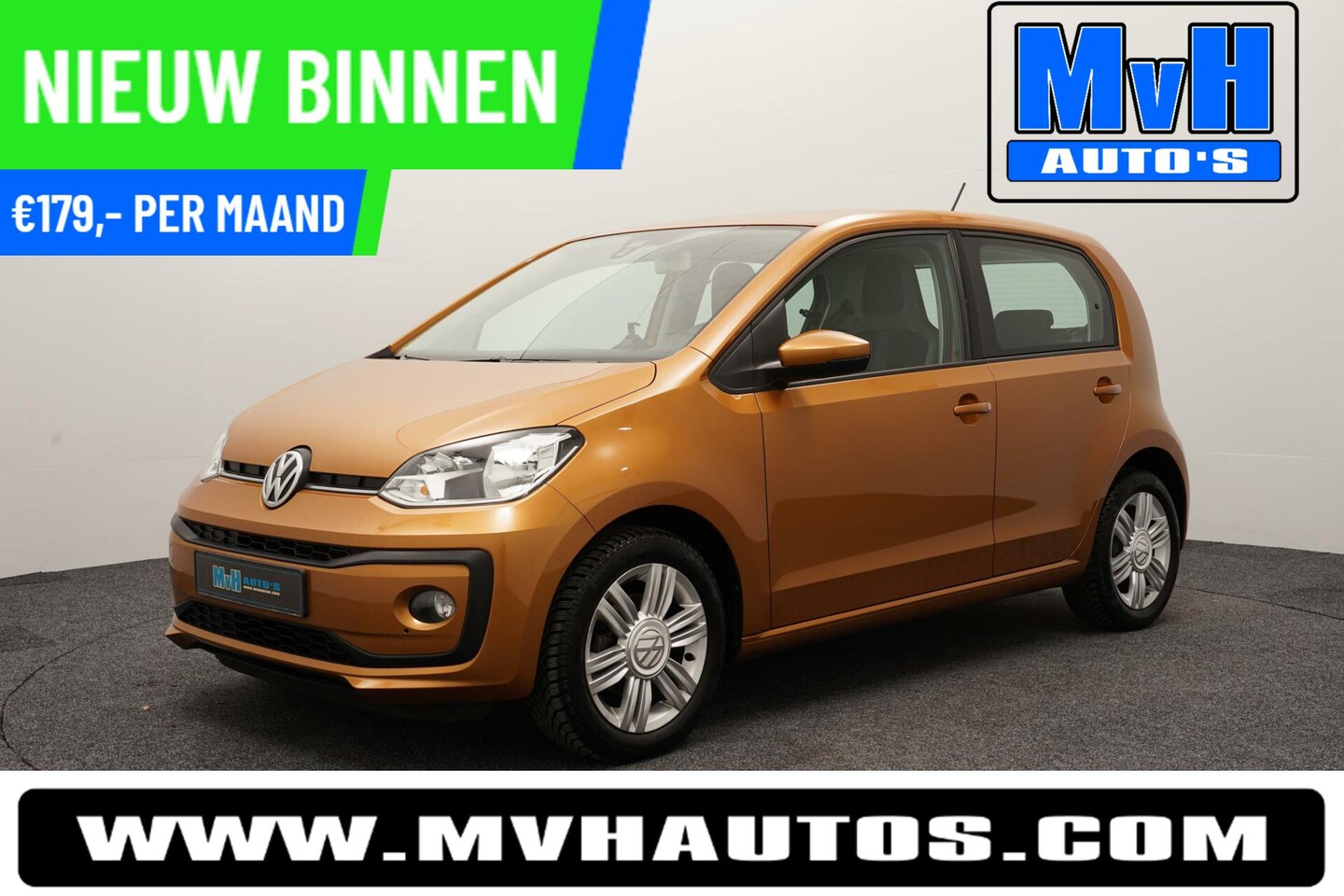 Volkswagen Up! - 1.0 BMT high up!|CRUISE|LEER|CLIMA|ORG.NL|LED - AutoWereld.nl