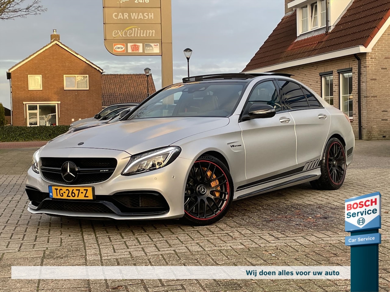 Mercedes-Benz C-klasse - C63 S AMG 510PK Edition 1 / Full Option/ Pano / Keramisch / Head-up / Schaal-Stoelen / Bur - AutoWereld.nl