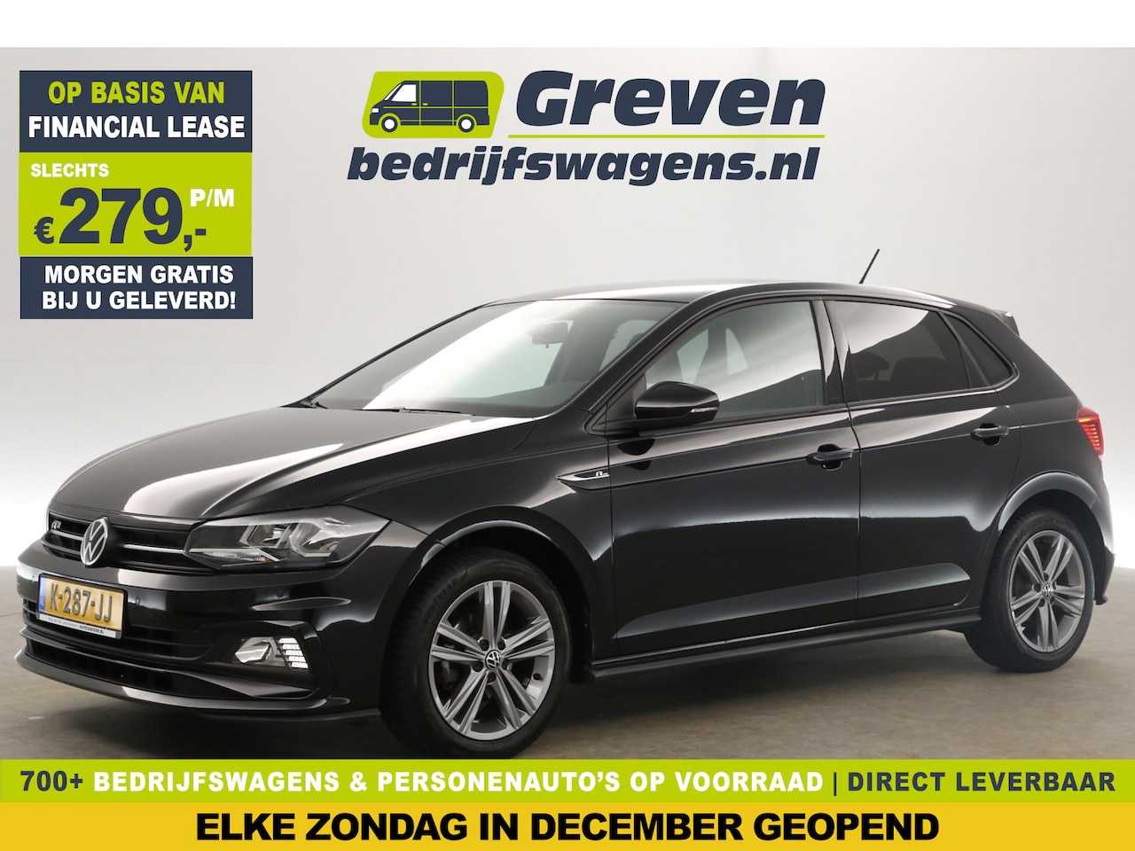 Volkswagen Polo - 1.0 TSI R-line Clima Carplay Adaptive-Cruise Parkeersensoren Navigatie DAB+ 16"LMV - AutoWereld.nl