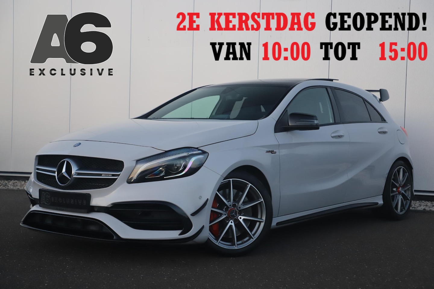 Mercedes-Benz A-klasse - AMG 45 4MATIC 381PK Aero Pano Recaro Schaalstoelen Sportuitlaat Navigatie Camera Clima Sto - AutoWereld.nl