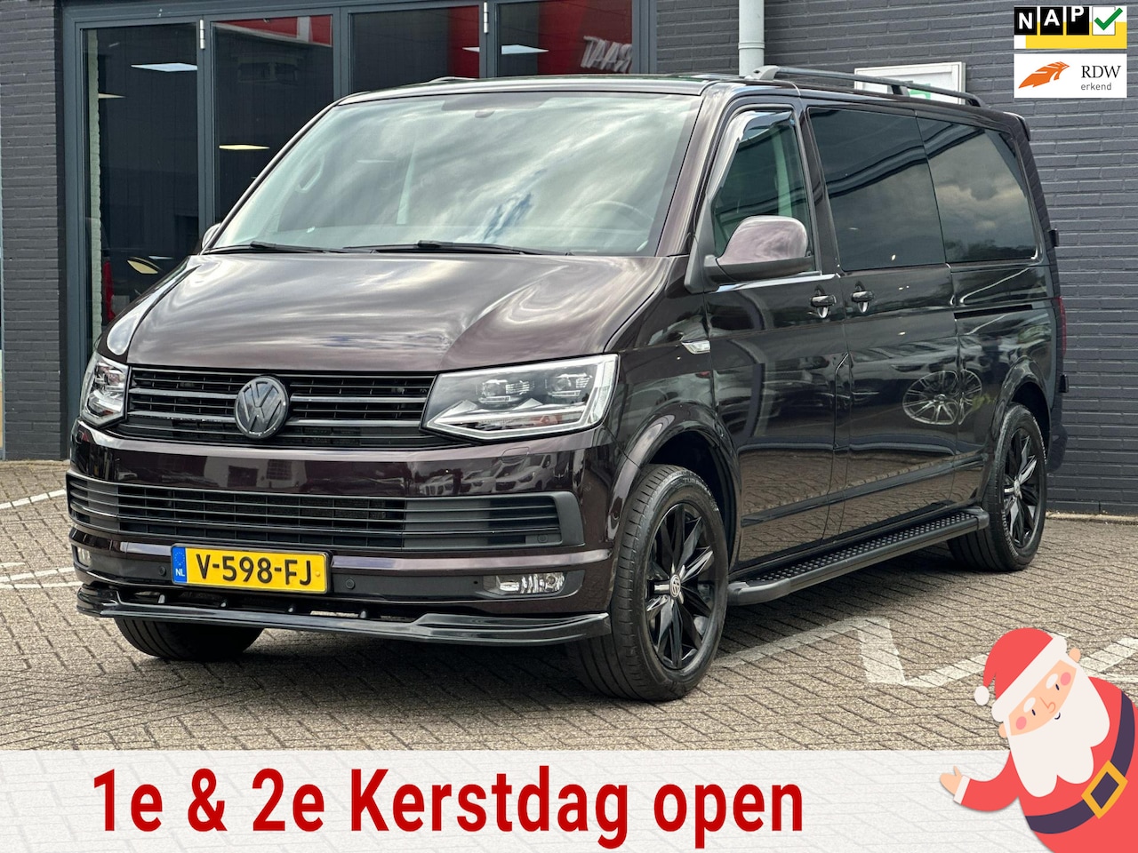 Volkswagen Transporter - 2.0 TDI L2H1 DC Highline/2X SCHUIFDEUR/LEDER/CAMERA/XENON/NAP!! - AutoWereld.nl