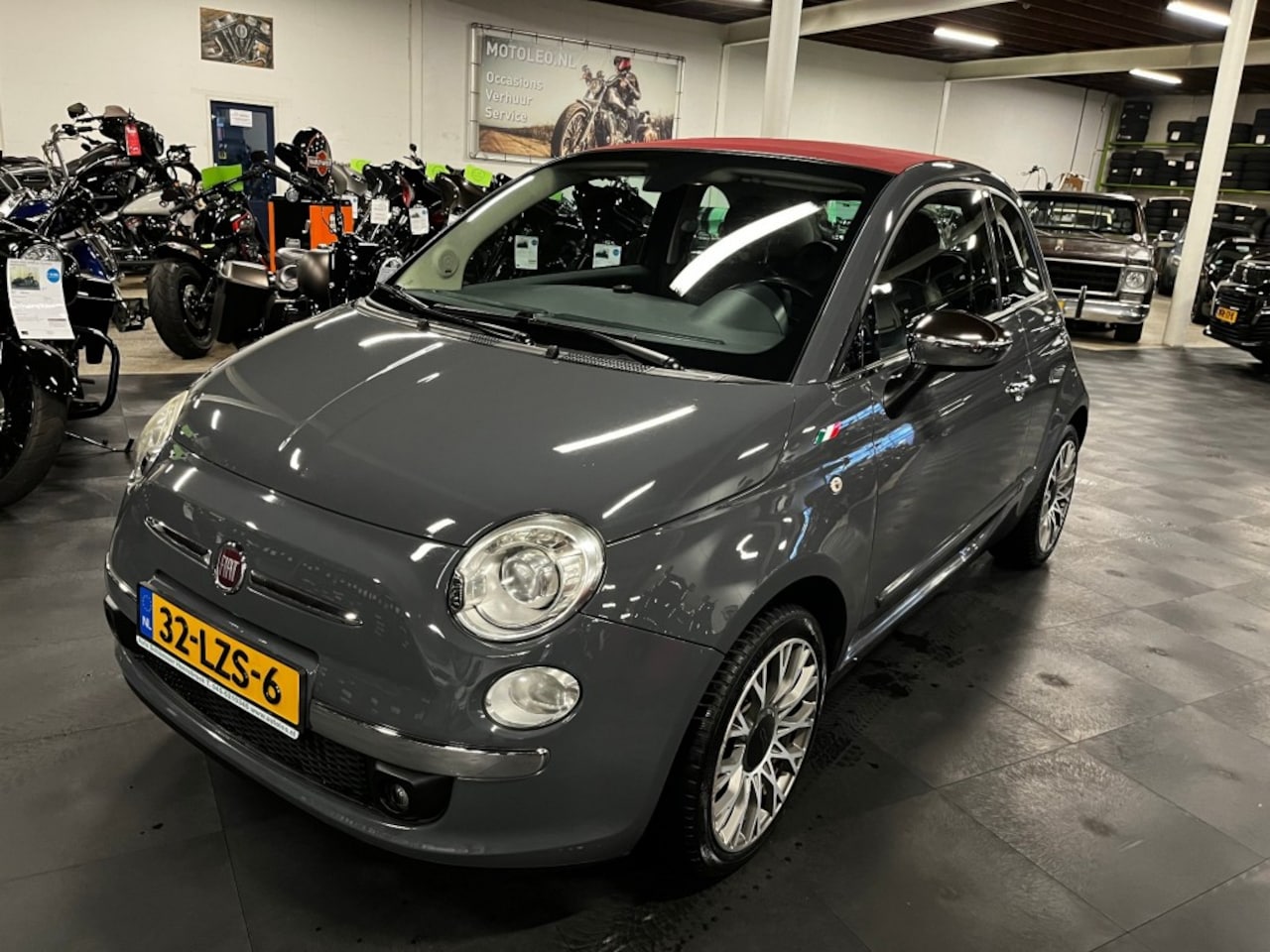 Fiat 500 - 1.2 ROCK CABRIO AUTOMAAT *LEDER - AIRCO* - AutoWereld.nl