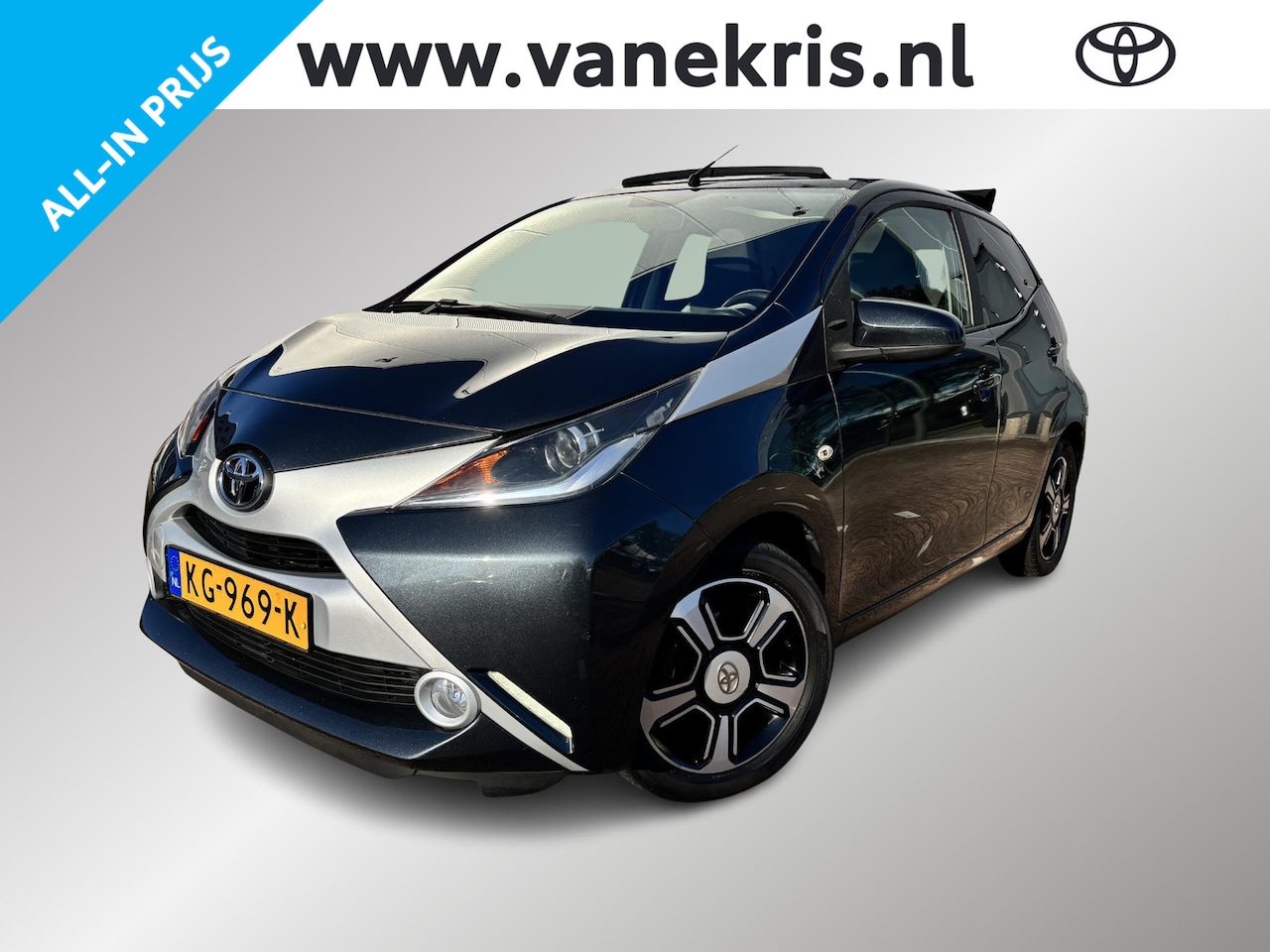 Toyota Aygo - 1.0 VVT-i x-clusiv Cabrio, Climaatbeheersing, LM velgen - AutoWereld.nl