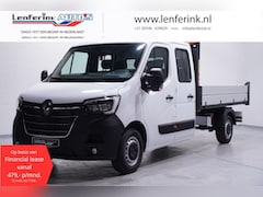 Renault Master - 2.3 dCi 165 pk Kipper Dubbel Cabine va 479, - p/mnd Airco, Cruise Control, 6-Zits, Nieuw,