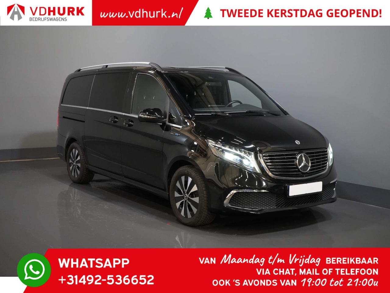 Mercedes-Benz EQV - 300 L2 360 km WLTP/ € 53777,- incl. BTW Avantgarde/ Distronic/ Burmester/ 7pers/ Leder/ 10 - AutoWereld.nl