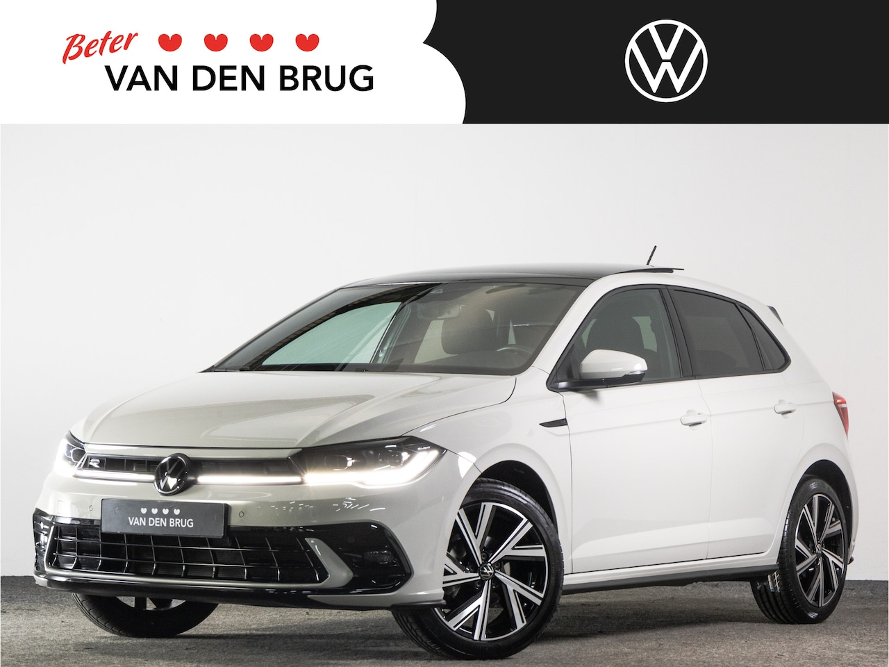 Volkswagen Polo - R-Line 1.0 TSI AUTOMAAT | Matrix-LED | Panoramadak | 17" LM | Navigatie | Adaptieve cruise - AutoWereld.nl