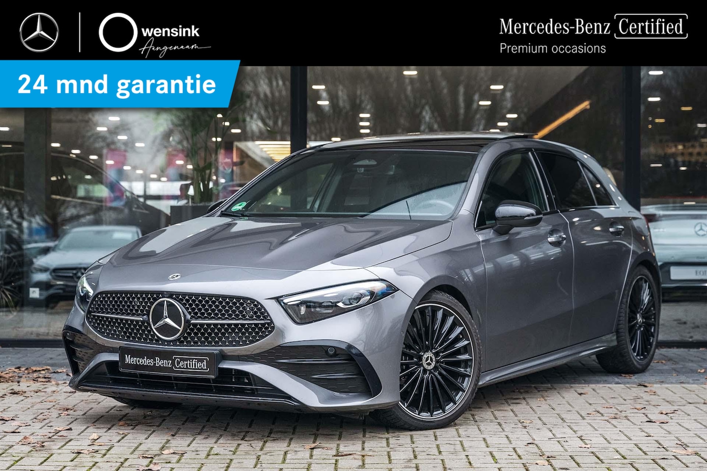 Mercedes-Benz A-klasse - 180 AMG Line | Premium | Panorama- schuifdak | BURMESTER |  Stoelverwarming | Sfeerverlich - AutoWereld.nl