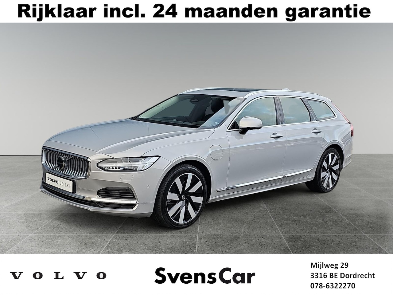 Volvo V90 - T6 Recharge AWD Ultimate Bright | Bowers & Wilkins | Stoelventilatie | Luchtvering | - AutoWereld.nl