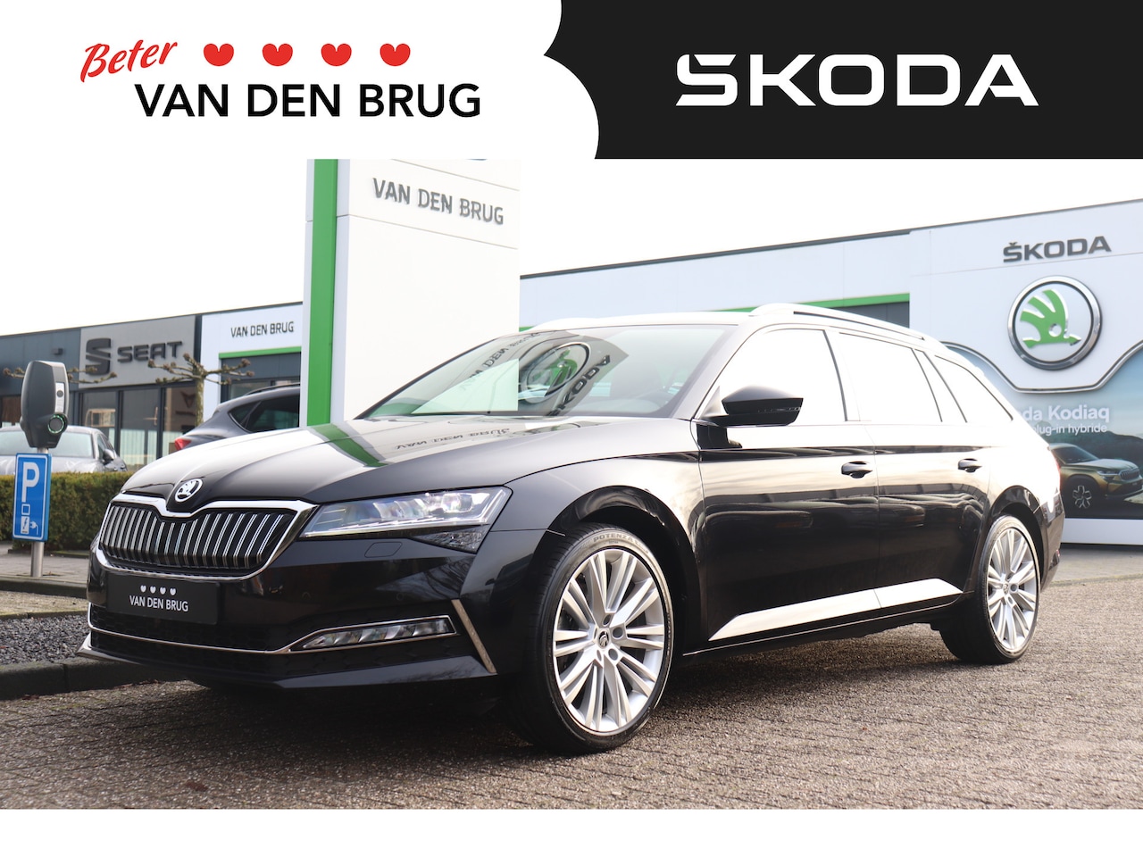 Skoda Superb Combi - 1.4 TSI PHEV iV Business Edition Plus | Trekhaak | Leder | CANTON audio | Elektrisch verst - AutoWereld.nl