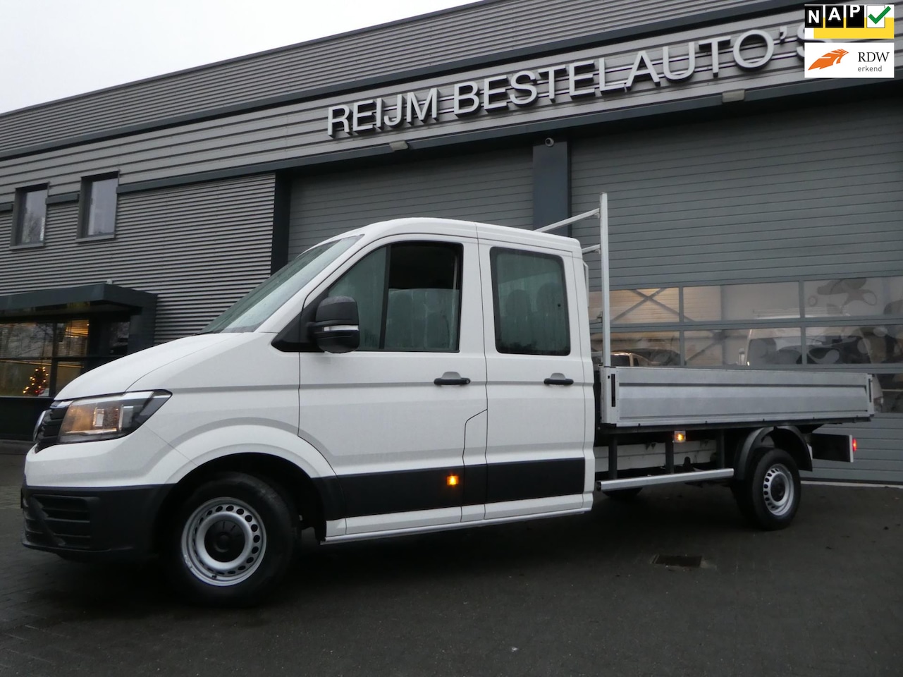 Volkswagen Crafter - 35 2.0tdi 140pk, L4 WB 4490, Open Laadbak, DC, Pick up, Airco. - AutoWereld.nl