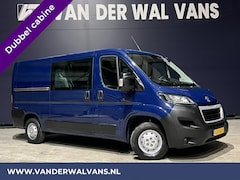 Peugeot Boxer - 2.2 BlueHDi 165pk L2H1 Dubbele cabine Euro6 Airco | 6-Zits | navigatie, camera, cruisecont