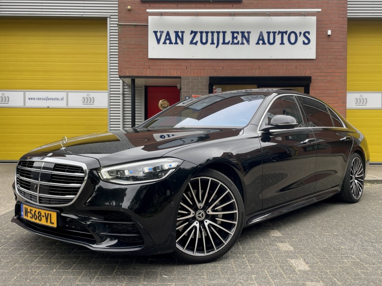 Mercedes-Benz S-klasse - 500L 4M AMG Rear Seat Entertainment Pano Burmester 4-as Head-Up - AutoWereld.nl