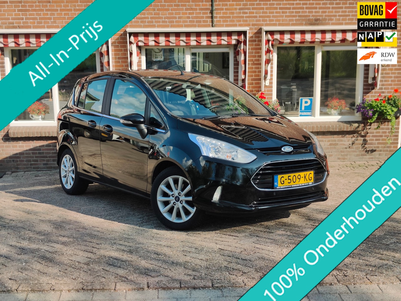 Ford B-Max - 1.6 TI-VCT Titanium Aut. Clima Cruise LMV PDC Tr. haak - RIJKLAAR - - AutoWereld.nl