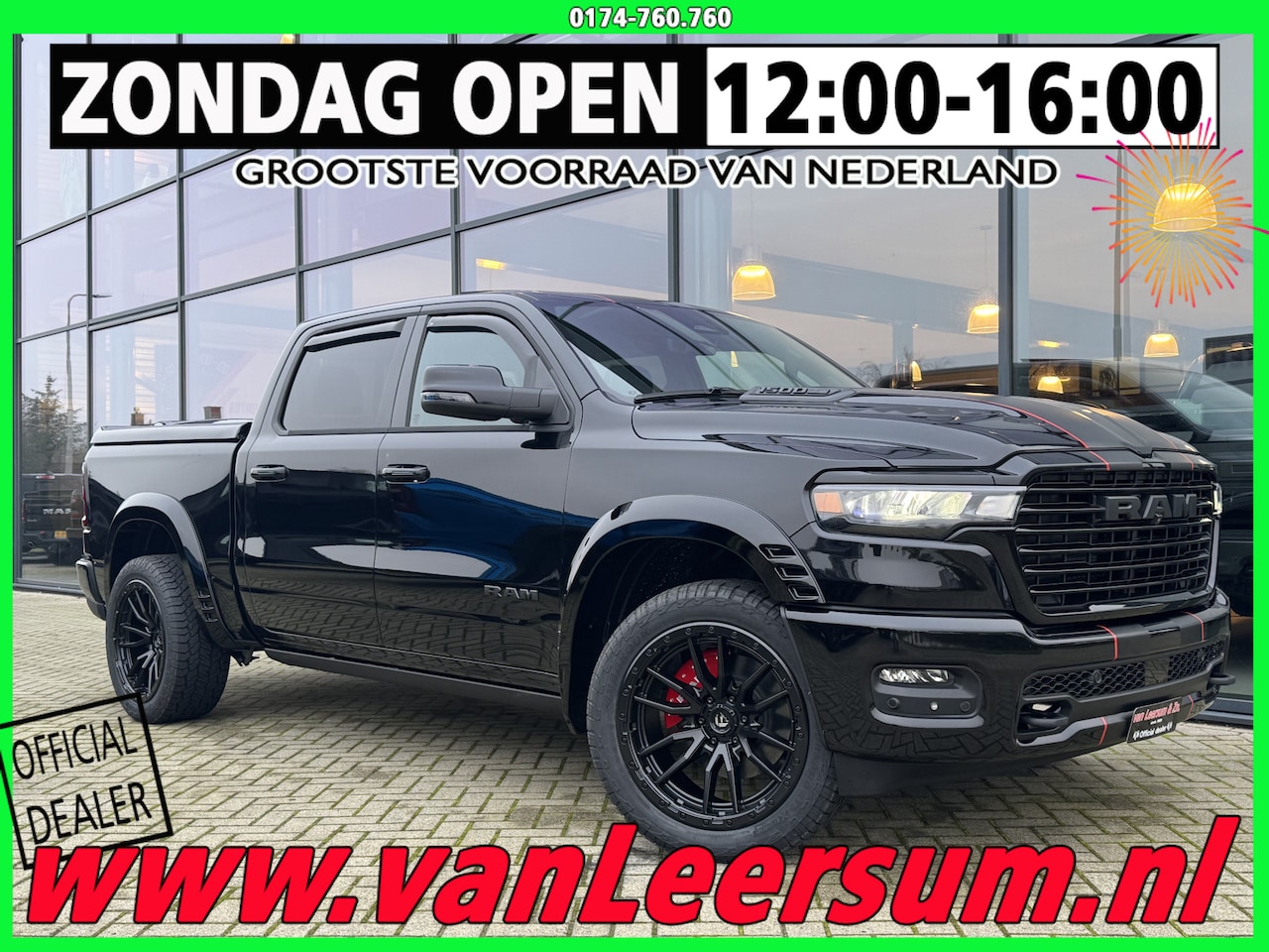 Dodge Ram - 3.0 Hurricane Laramie Night XXL | Pano | H&K | Passenger Screen | - AutoWereld.nl