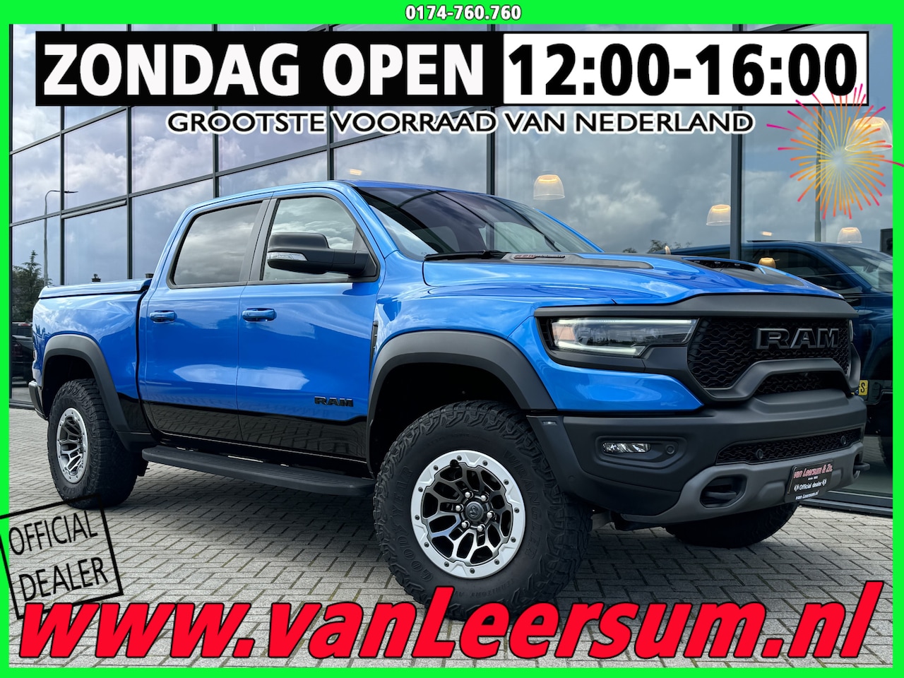 Dodge Ram - TRX V8 6.2 Supercharged 717 pk | Pano | Digital Mirror | Hydro Blue - AutoWereld.nl