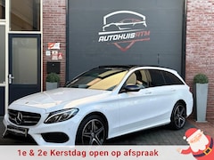 Mercedes-Benz C-klasse - 180 AMG 9G Pano Blind Stoelvw Camera Led Navi