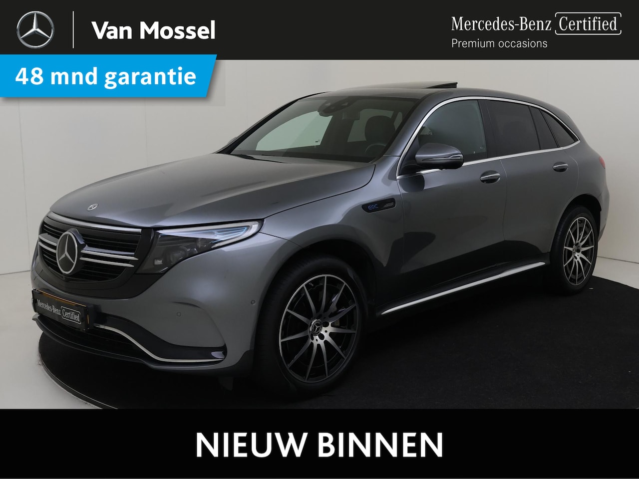 Mercedes-Benz EQC - 400 4MATIC Business Solution AMG 80 kWh / Schuifdak/ Burmester/ 20 inch/ DISTRONIC/ 360 ca - AutoWereld.nl