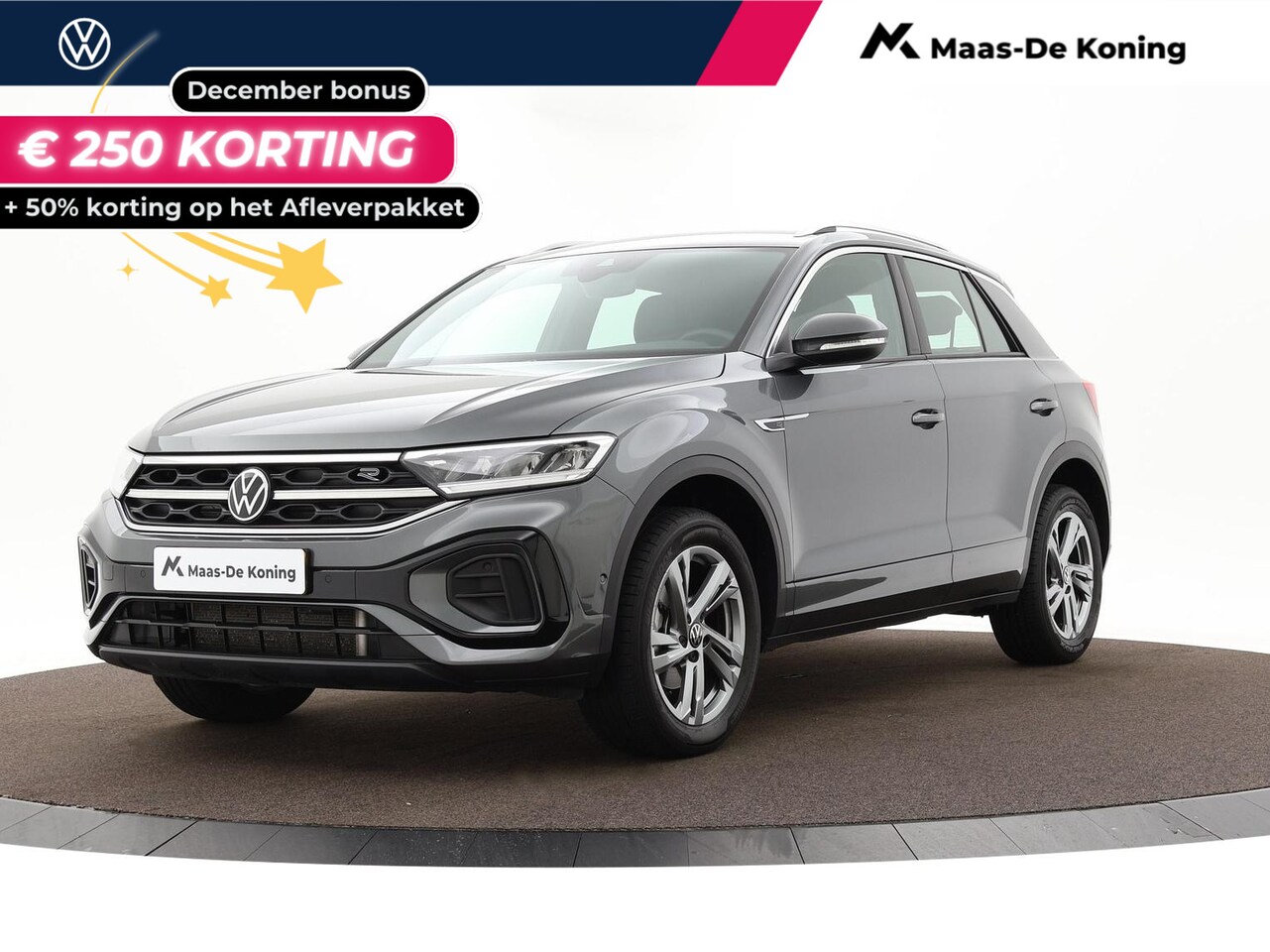 Volkswagen T-Roc - 1.5 TSI 150pk DSG R-Line · Apple Car Play · Navigatie · Parkeerassistent · ACC · 17"Velgen - AutoWereld.nl