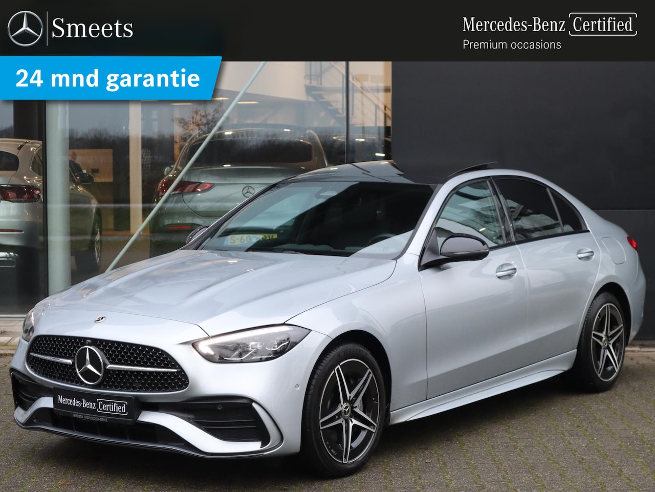 Mercedes-Benz C-klasse - 300 e AMG Line | Panoramadak | Memory Seats | 360 camera | LED | Navigatie | Automaat - AutoWereld.nl