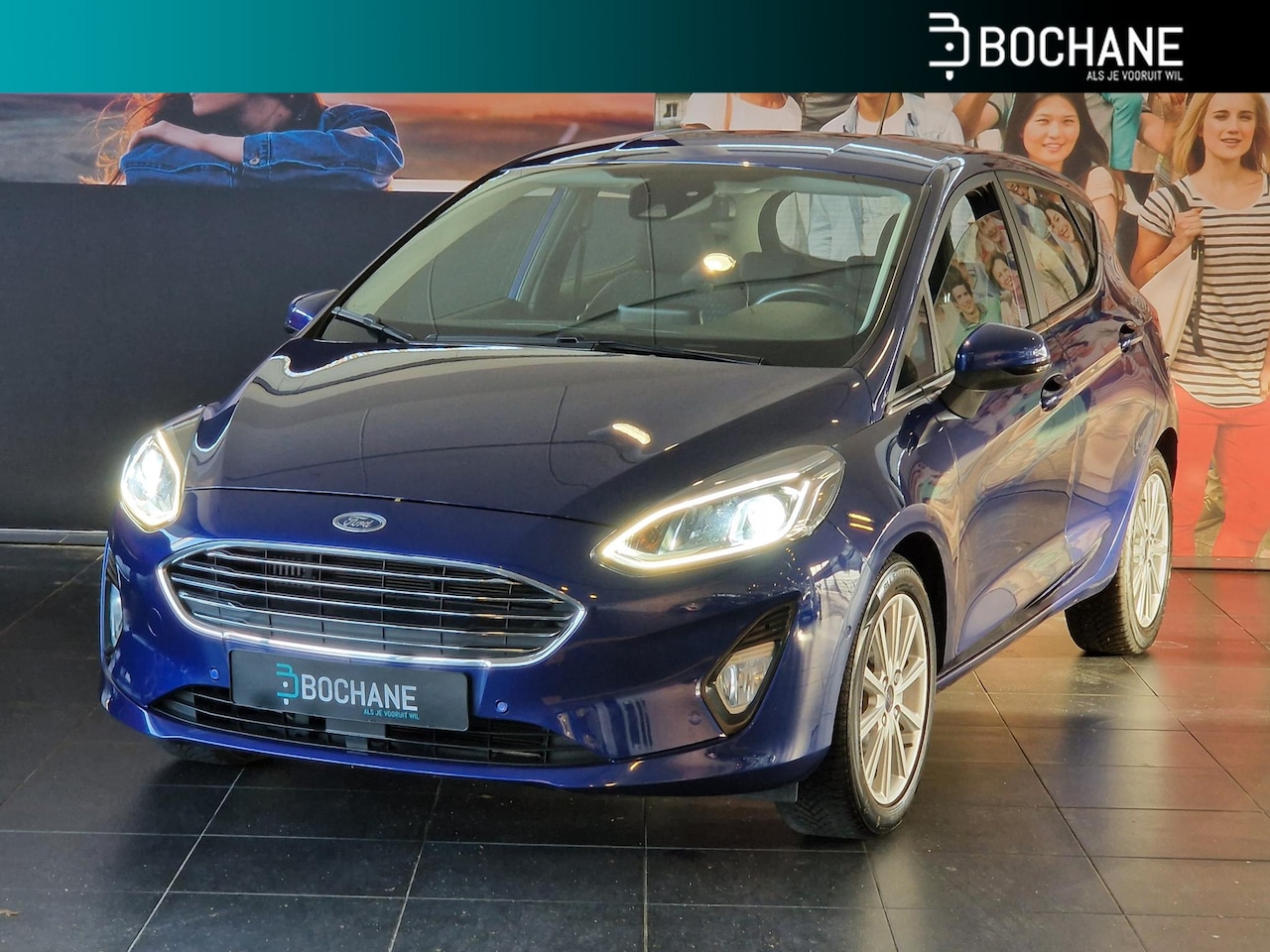 Ford Fiesta - 1.0 EcoBoost Titanium NAVIGATIE | TREKHAAK | ACHTERUITRIJCAMERA | PARKEERSENSOREN VOOR-EN - AutoWereld.nl