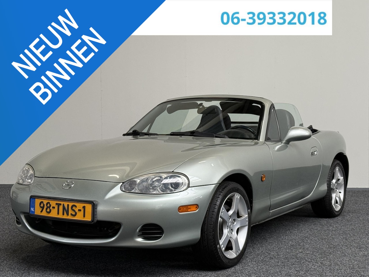 Mazda MX-5 - 1.6i Silver Bleus Edition | LEDER - AutoWereld.nl