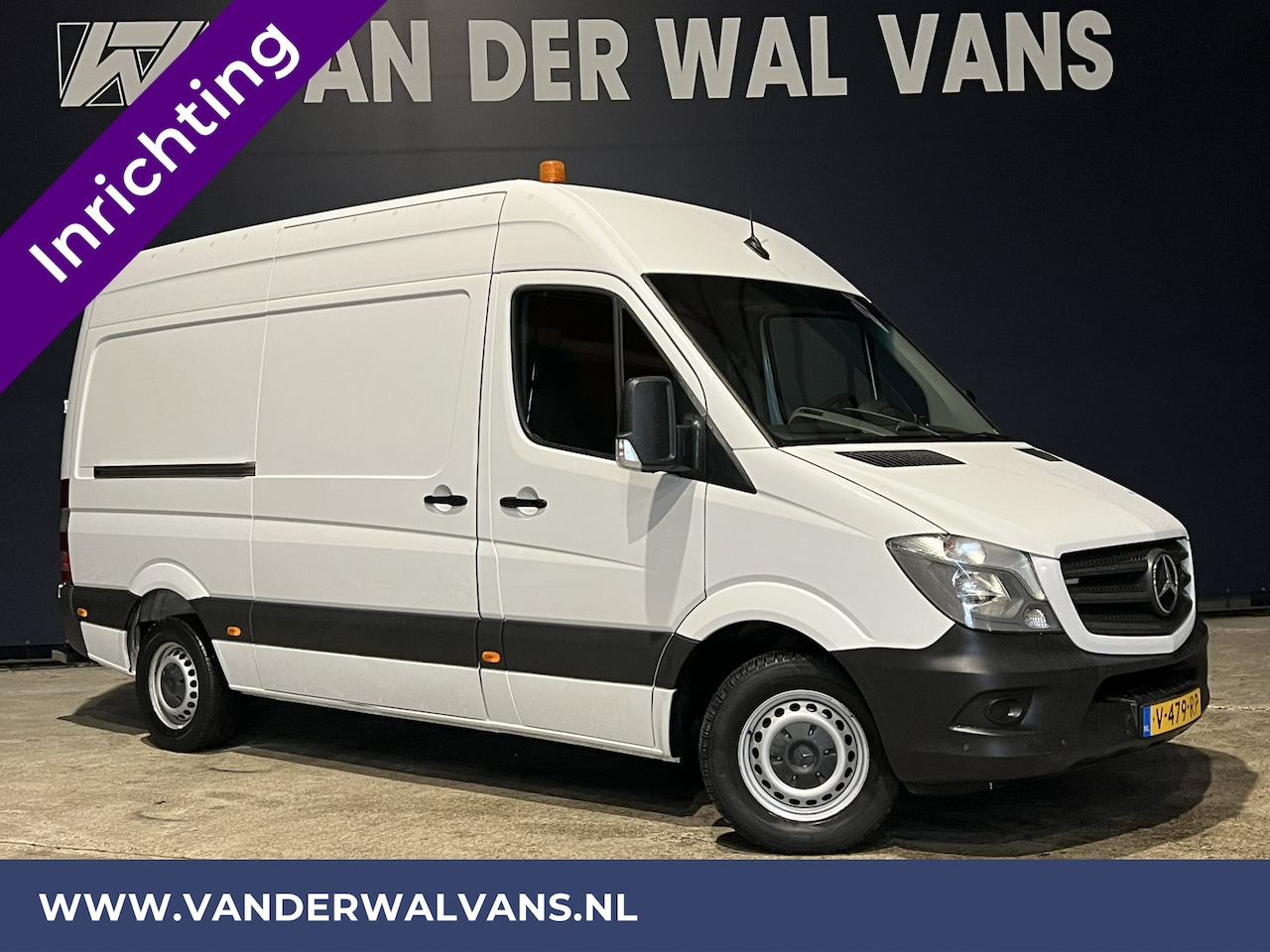 Mercedes-Benz Sprinter - 316 CDI 164pk L2H2 inrichting Euro6 Airco | 2800kg Trekhaak | Cruisecontrol parkeersensore - AutoWereld.nl