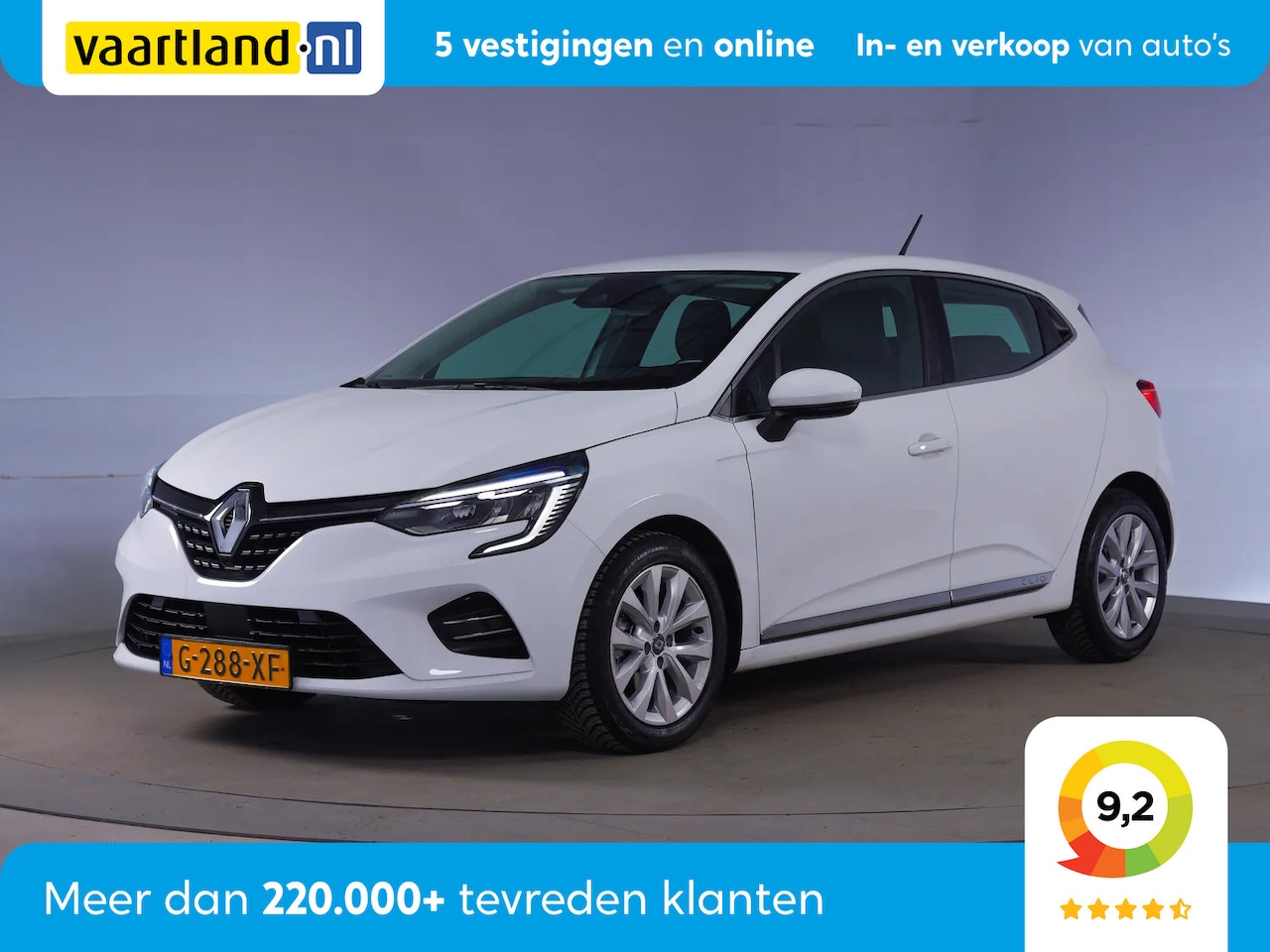 Renault Clio - 1.0 TCe 100pk Intens [ LED Half-leder Navi ] - AutoWereld.nl